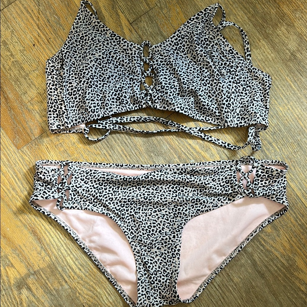 Leopard Print Bikini Set